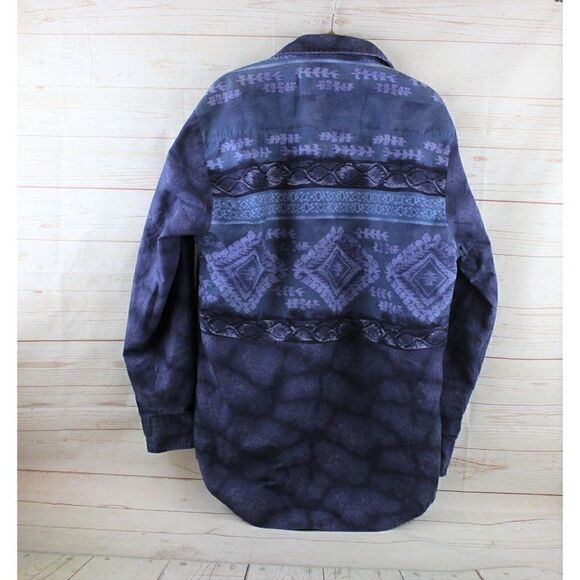 ROPER Men's L Western Rodeo Cowboy Button Shirt Blue USA - Picture 2 of 6